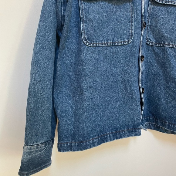 NWOT LC23 Embroidered Denim Overshirt Size XL - Picture 7 of 12